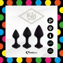 FeelzToys - Bibi Butt Plug Set 3 pcs Black FeelzToys FeelzToys - Bibi Butt Plug Set 3 pcs Black FeelzToys