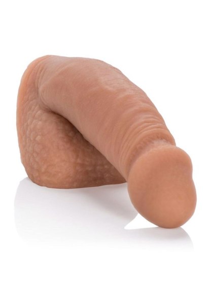 CalExotics Packing Penis - miękki packer z jądrami, 5", brązowy