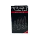 Plug-Quatro Anal Plugs Starter Set- 4-Pack Black Power Escorts Plug-Quatro Anal Plugs Starter Set- 4-Pack Black Power Escorts