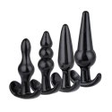 Plug-Quatro Anal Plugs Starter Set- 4-Pack Black Power Escorts Plug-Quatro Anal Plugs Starter Set- 4-Pack Black Power Escorts