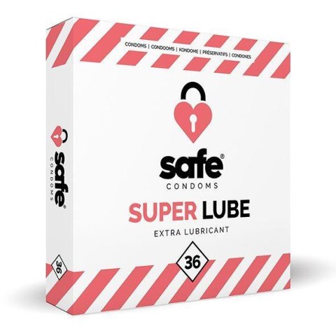 SAFE - Condoms Super Lube Extra Lubricant (36 pcs) Safe SAFE - Condoms Super Lube Extra Lubricant (36 pcs) Safe