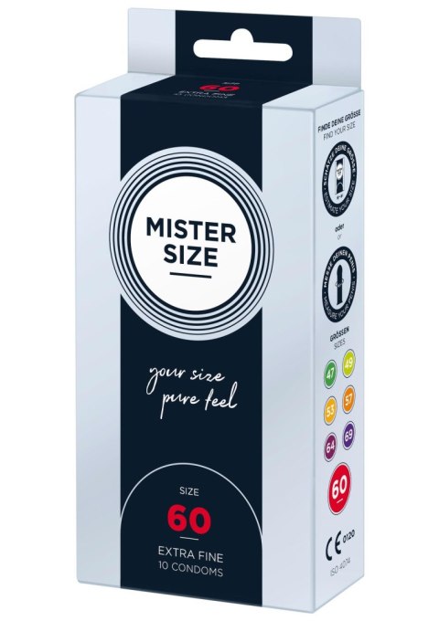 MISTER SIZE 60mm Condoms 10pcs Natural MISTER SIZE MISTER SIZE 60mm Condoms 10pcs Natural MISTER SIZE