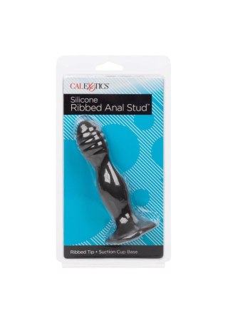 Ribbed Anal Stud Black CalExotics