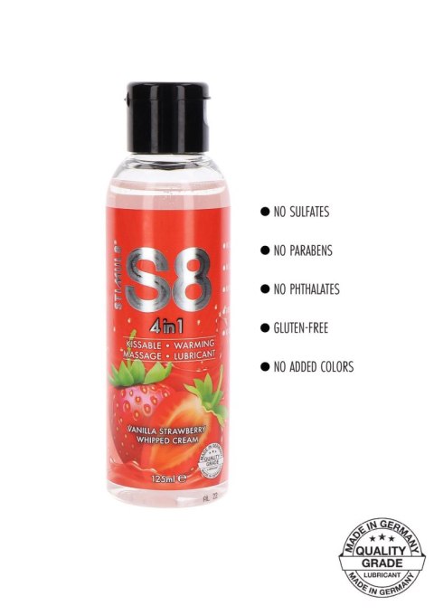 S8 4-in-1 Dessert Lube 125ml Strawberry Stimul8 S8 S8 4-in-1 Dessert Lube 125ml Strawberry Stimul8 S8