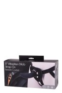 5INCH VIBRATION DILDO STRAP-ON BLACK Seven Creations 5INCH VIBRATION DILDO STRAP-ON BLACK Seven Creations