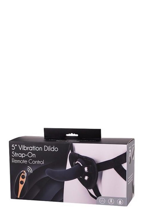 5INCH VIBRATION DILDO STRAP-ON BLACK Seven Creations 5INCH VIBRATION DILDO STRAP-ON BLACK Seven Creations