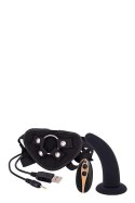 5INCH VIBRATION DILDO STRAP-ON BLACK Seven Creations 5INCH VIBRATION DILDO STRAP-ON BLACK Seven Creations