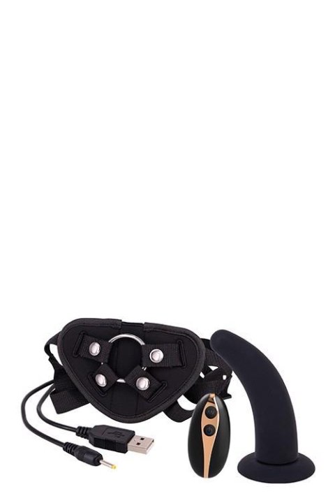 5INCH VIBRATION DILDO STRAP-ON BLACK Seven Creations 5INCH VIBRATION DILDO STRAP-ON BLACK Seven Creations