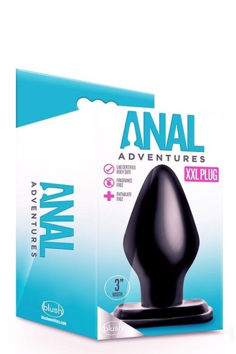 ANAL ADVENTURES XXL PLUG BLACK Blush ANAL ADVENTURES XXL PLUG BLACK Blush