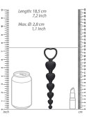 Anal Heart Beads - Black Ouch! Anal Heart Beads - Black Ouch!