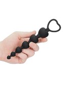 Anal Heart Beads - Black Ouch! Anal Heart Beads - Black Ouch!