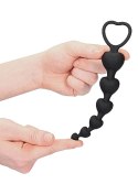 Anal Heart Beads - Black Ouch! Anal Heart Beads - Black Ouch!
