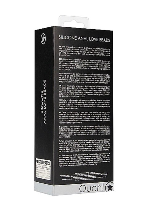 Anal Love Beads - Black Ouch! Anal Love Beads - Black Ouch!