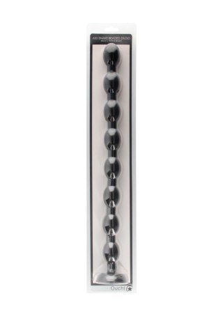 Ass Snake Beaded Dildo - 48 cm - Black Shots