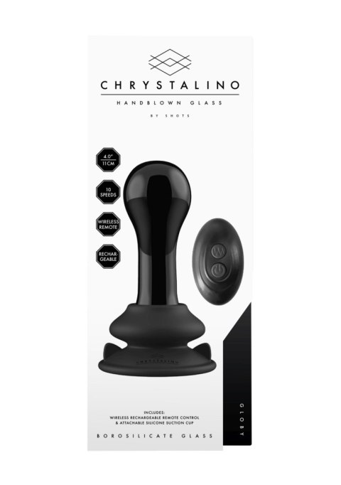 Globy - With Suction Cup and Remote - 10 Speed - Black Chrystalino Globy - With Suction Cup and Remote - 10 Speed - Black Chrystalino