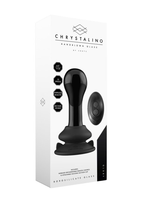 Globy - With Suction Cup and Remote - 10 Speed - Black Chrystalino Globy - With Suction Cup and Remote - 10 Speed - Black Chrystalino