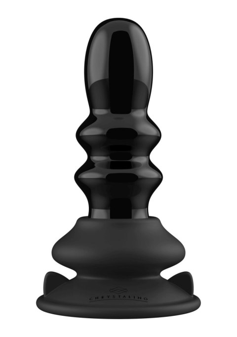 Ribbly - With Suction Cup and Remote - 10 Speed - Black Chrystalino Ribbly - With Suction Cup and Remote - 10 Speed - Black Chrystalino