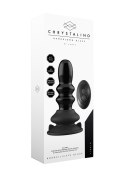 Ribbly - With Suction Cup and Remote - 10 Speed - Black Chrystalino Ribbly - With Suction Cup and Remote - 10 Speed - Black Chrystalino