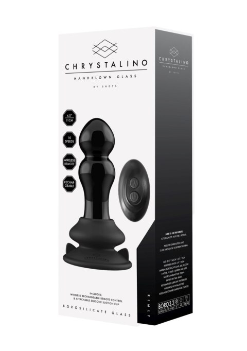 Rimly - With Suction Cup and Remote - 10 Speed - Black Chrystalino Rimly - With Suction Cup and Remote - 10 Speed - Black Chrystalino