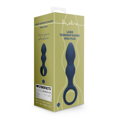 Teardrop Shaped Anal Plug - Large - Baltic Blue Loveline Teardrop Shaped Anal Plug - Large - Baltic Blue Loveline