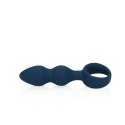 Teardrop Shaped Anal Plug - Medium - Baltic Blue Loveline Teardrop Shaped Anal Plug - Medium - Baltic Blue Loveline