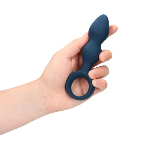 Teardrop Shaped Anal Plug - Medium - Baltic Blue Loveline Teardrop Shaped Anal Plug - Medium - Baltic Blue Loveline