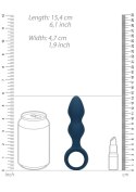 Teardrop Shaped Anal Plug - Medium - Baltic Blue Loveline Teardrop Shaped Anal Plug - Medium - Baltic Blue Loveline