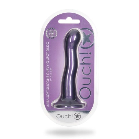 Ultra Soft Silicone Curvy G-Spot Dildo - 7'' / 17 cm Ouch! Ultra Soft Silicone Curvy G-Spot Dildo - 7'' / 17 cm Ouch!