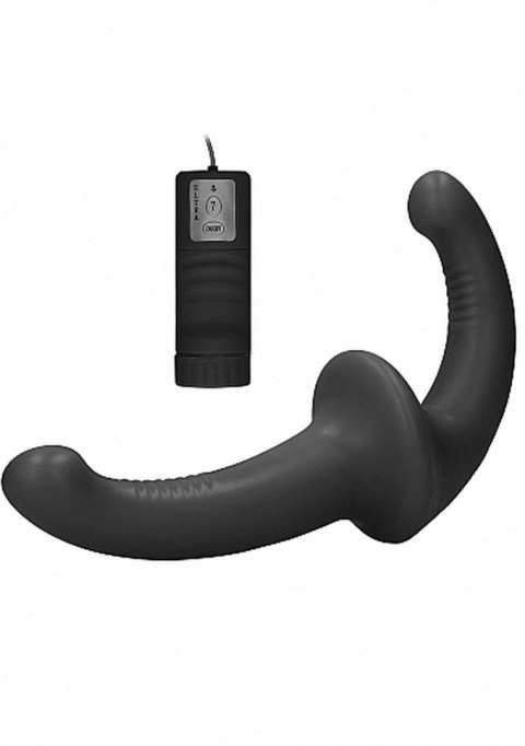 Vibrating Silicone Strapless Strapon - Black Ouch! Vibrating Silicone Strapless Strapon - Black Ouch!
