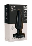 Butt Plug - Basic - 5 Inch - Black Plug & Play Butt Plug - Basic - 5 Inch - Black Plug & Play