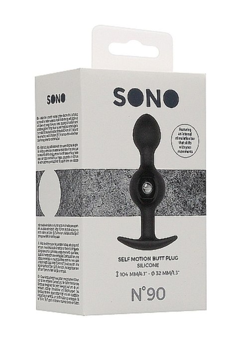 N0. 90 - Self Penetrating Butt Plug - Black Sono N0. 90 - Self Penetrating Butt Plug - Black Sono