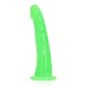 Slim Realistic Dildo with Suction Cup - Glow in the Dark - 6'' / 15,5 cm RealRock Slim Realistic Dildo with Suction Cup - Glow in the Dark - 6'' / 15,5 cm RealRock
