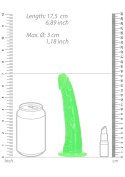 Slim Realistic Dildo with Suction Cup - Glow in the Dark - 6'' / 15,5 cm RealRock Slim Realistic Dildo with Suction Cup - Glow in the Dark - 6'' / 15,5 cm RealRock