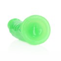 Slim Realistic Dildo with Suction Cup - Glow in the Dark - 6'' / 15,5 cm RealRock Slim Realistic Dildo with Suction Cup - Glow in the Dark - 6'' / 15,5 cm RealRock