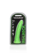 Slim Realistic Dildo with Suction Cup - Glow in the Dark - 7'' / 18 cm RealRock Slim Realistic Dildo with Suction Cup - Glow in the Dark - 7'' / 18 cm RealRock