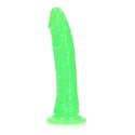 Slim Realistic Dildo with Suction Cup - Glow in the Dark - 7'' / 18 cm RealRock Slim Realistic Dildo with Suction Cup - Glow in the Dark - 7'' / 18 cm RealRock