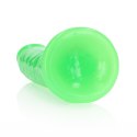 Slim Realistic Dildo with Suction Cup - Glow in the Dark - 9'' / 22,5 cm RealRock Slim Realistic Dildo with Suction Cup - Glow in the Dark - 9'' / 22,5 cm RealRock