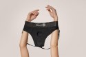 Vibrating Strap-on Panty Harness with Open Back - XL/XXL Ouch! Vibrating Strap-on Panty Harness with Open Back - XL/XXL Ouch!