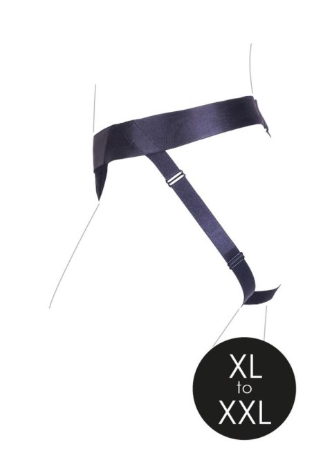 Vibrating Strap-on Panty Harness with Open Back - XL/XXL Ouch! Vibrating Strap-on Panty Harness with Open Back - XL/XXL Ouch!