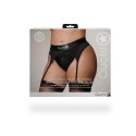 Vibrating Strap-on Thong with Adjustable Garters - XL/XXL Ouch! Vibrating Strap-on Thong with Adjustable Garters - XL/XXL Ouch!