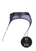Vibrating Strap-on Thong with Adjustable Garters - XL/XXL Ouch! Vibrating Strap-on Thong with Adjustable Garters - XL/XXL Ouch!