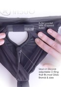 Vibrating Strap-on Thong with Adjustable Garters - XL/XXL Ouch! Vibrating Strap-on Thong with Adjustable Garters - XL/XXL Ouch!