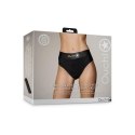 Vibrating Strap-on Thong with Removable Rear Straps - XS/S Ouch! Vibrating Strap-on Thong with Removable Rear Straps - XS/S Ouch!