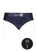 Vibrating Strap-on Thong with Removable Rear Straps - XS/S Ouch! Vibrating Strap-on Thong with Removable Rear Straps - XS/S Ouch!
