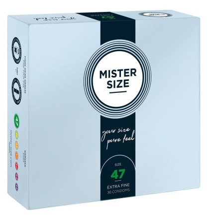 Mister Size 47 - prezerwatywy 47 mm, 36 szt.