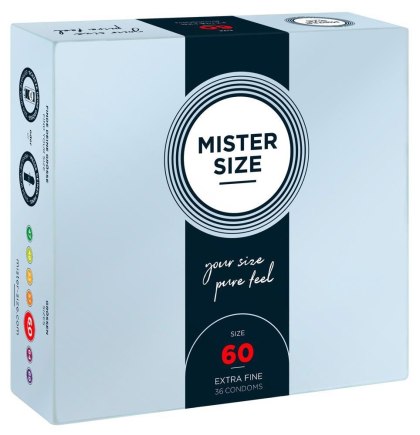 Mister Size 60 - prezerwatywy 60 mm, 36 szt.