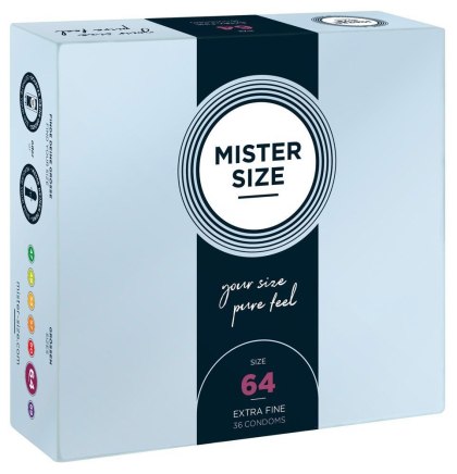 Mister Size 64 - prezerwatywy 64 mm, 36 szt.