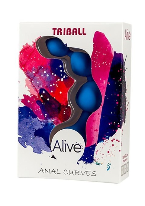 Plug/kulki-Dildo Silic. Triball. Amuse-G. Blue Alive Plug/kulki-Dildo Silic. Triball. Amuse-G. Blue Alive
