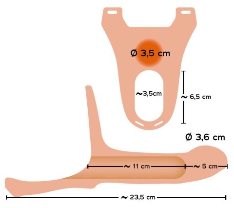 Silicone Strap-on +5cm medium You2Toys Silicone Strap-on +5cm medium You2Toys