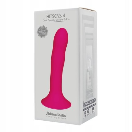 Adrien Lastic Hitsens 4 - dildo o podwójnej gęstości, 6,8", różowe